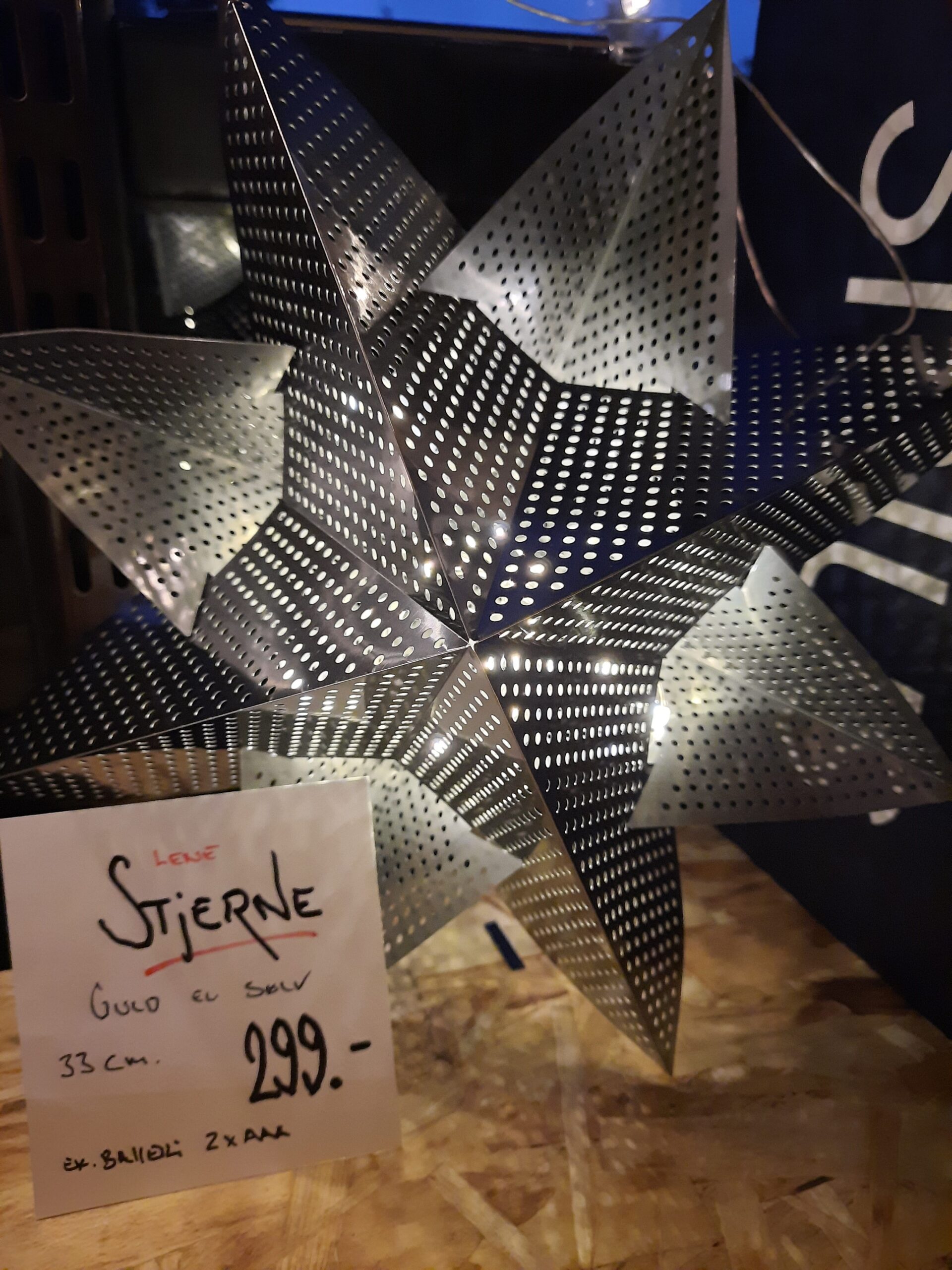 Venture Lege med Følelse Lene Stjerne 33cm sølv - Kongelundgaard