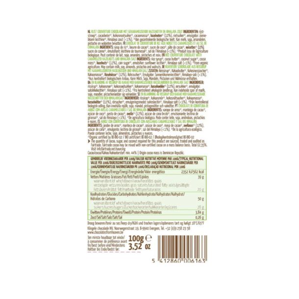 Chokolade m. karamel, hasselnødder/havsalt - Billede 2