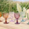 Saint-Émilion Glas m. mønster 10,5 cm-Kasse med 6 glas