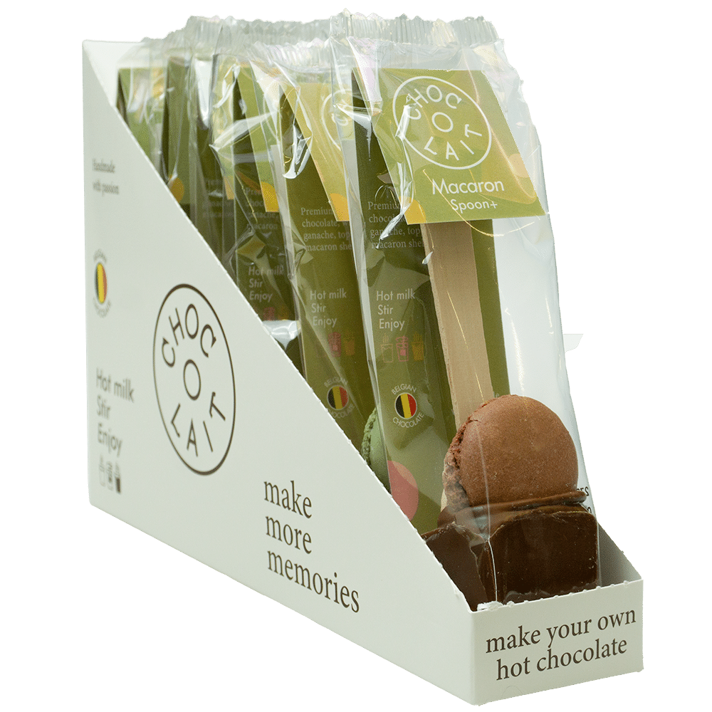 Chokoladedyppeske – Mælkechokolade med macarons